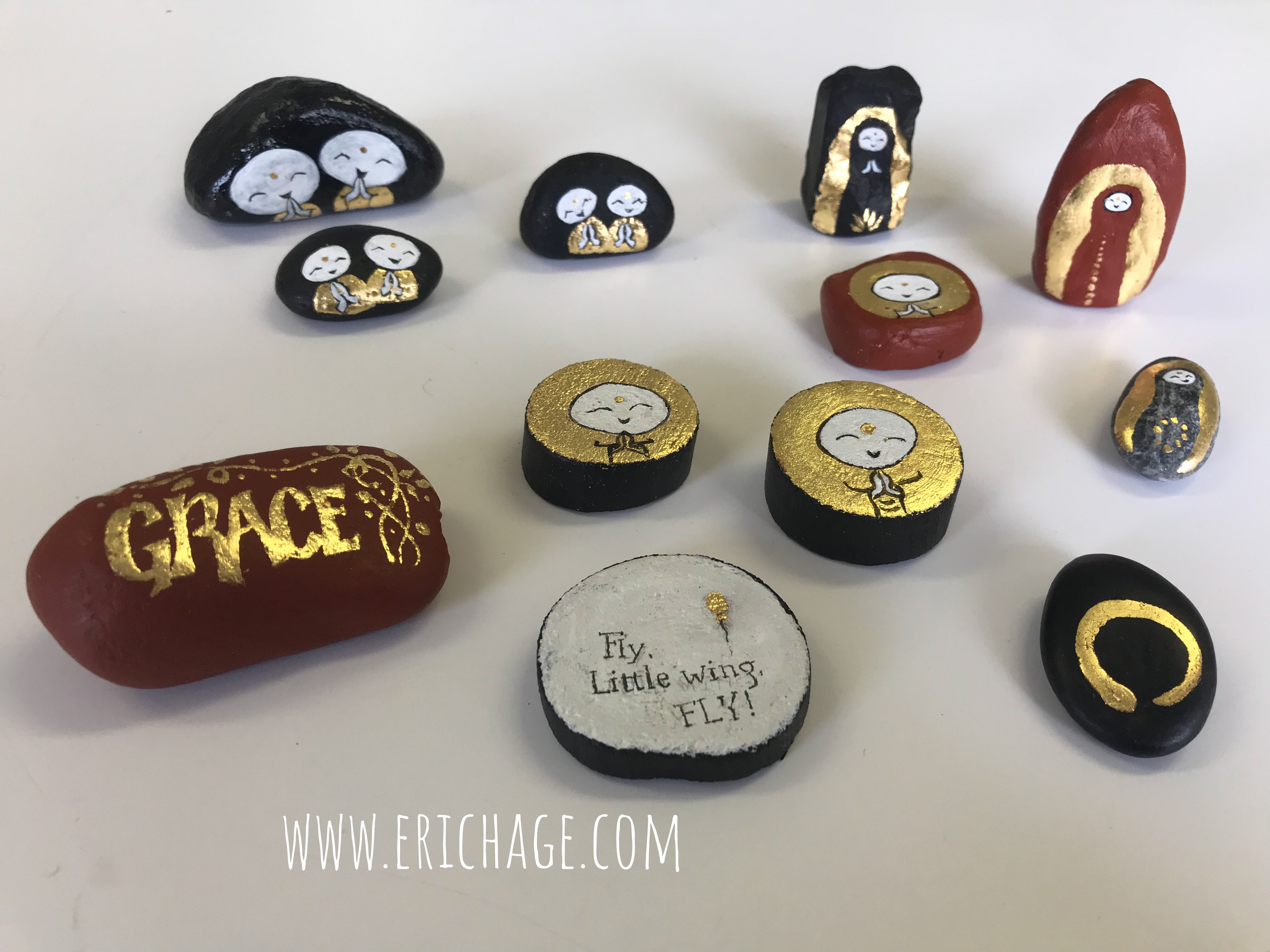 Jizo Stones and wood