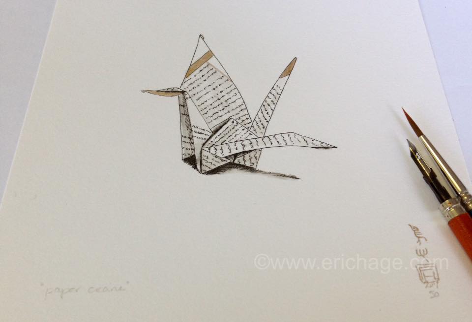 nr 50 from 1000 Crane Drawings for Peace